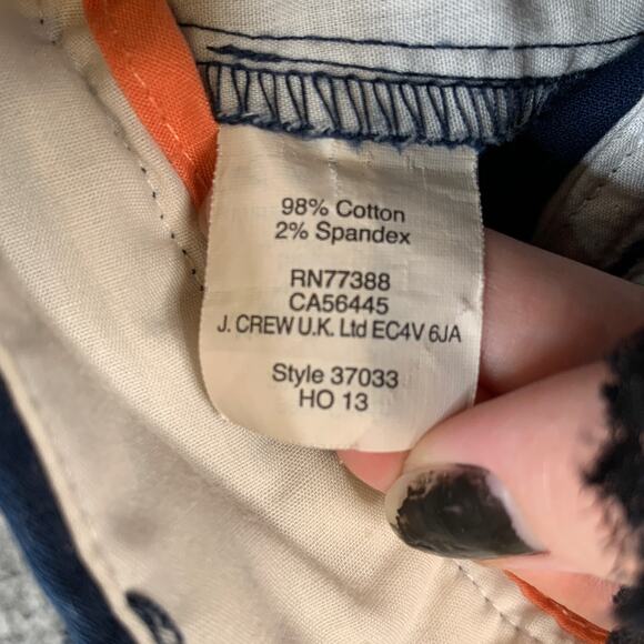 J Crew Pants Womens 6 Navy Stretch City Fit Skimmer Tapered Cropped Trousers - Picture 6 of 9